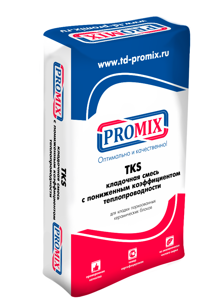 🏗 Купить Promix Теплоизоляционный кладочный раствор ТКS 201, 25 кг по низкой цене | Интернет-магазин УралБлок в city